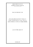 Luận án tiến sĩ Địa chất: Đặc điểm quặng hóa sericit trong các thành tạo phun trào hệ tầng Đồng Trầu vùng Sơn Bình, Hà Tĩnh và khả năng sử dụng