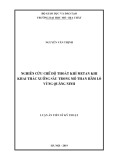 Luận án tiến sĩ Kỹ thuật: Nghiên cứu chế độ thoát khí mê tan khi khai thác xuống sâu trong mỏ than hầm lò ở vùng Quảng Ninh