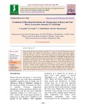 Evaluation of biorational pesticides for management of shoot and fruit borer (Leucinodes orbonalis G.) in Brinjal