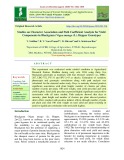 Studies on character association and path coefficient analysis for yield components in Blackgram (Vigna mungo (L). hepper genotypes