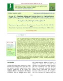 Days to 50% tasselling, silking and yield as affected by planting pattern and weed management in field pea and baby corn intercropping system