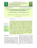 Influence of terminal nipping and growth regulators on yield maximization of sesame (Sesamum indicum L.)