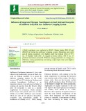 Influence of integrated nitrogen nourishment on seed yield and energetics of safflower in hybrid rice- safflower cropping system