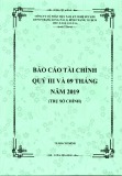 Báo cáo tài chính quý 3 và 9 tháng đầu năm 2019 - Công ty cổ phần Việt Nam Kỹ nghệ Súc sản (Trụ sở chính)