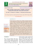 Effects of PGPR on micronutrients availability in soil and its translocation in rice under loamy sand textured soil