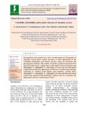 Variability, heritability and genetic advance of Ailanthus excelsa