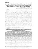 Ứng dụng viễn thám và GIS thành lập bản đồ hiện trạng diện tích mảng xanh trong mối quan hệ dân số khu vực thành phố Hà Nội năm 2015