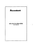 Báo cáo tài chính riêng quý 4 năm 2019 - Ngân hàng Thương mại Cổ phần Sài Gòn Thương Tín (Sacombank)