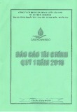 Báo cáo tài chính quý 1 năm 2018 - Công ty cổ phần Cấp thoát nước Cần Thơ