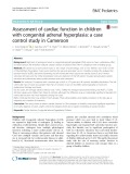 Assessment of cardiac function in children with congenital adrenal hyperplasia: A case control study in Cameroon