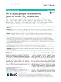 The BabySeq project: Implementing genomic sequencing in newborns