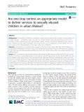 Are one-stop centres an appropriate model to deliver services to sexually abused children in urban Malawi?