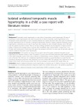 Isolated unilateral temporalis muscle hypertrophy in a child: A case report with literature review