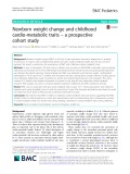 Newborn weight change and childhood cardio-metabolic traits – a prospective cohort study