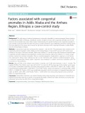 Factors associated with congenital anomalies in Addis Ababa and the Amhara Region, Ethiopia: A case-control study