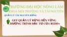 Bài thuyết trình môn Quản lý tài nguyên rừng: GEF quản lý rừng bền vững chương trình đầu tư của REDD