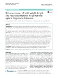 Reference curves of birth weight, length, and head circumference for gestational ages in Yogyakarta, Indonesia