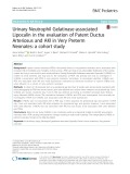 Urinary Neutrophil Gelatinase-associated Lipocalin in the evaluation of Patent Ductus Arteriosus and AKI in Very Preterm Neonates: A cohort study