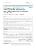 Positive parenting for healthy living (Triple P) for parents of children with type 1 diabetes: Protocol of a randomised controlled trial