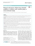 Physical risk factors influencing wheeled mobility in children with cerebral palsy: A cross-sectional study