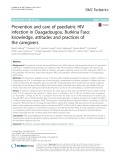 Prevention and care of paediatric HIV infection in Ouagadougou, Burkina Faso: Knowledge, attitudes and practices of the caregivers