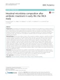 Intestinal microbiota composition after antibiotic treatment in early life: The INCA study