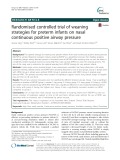 Randomised controlled trial of weaning strategies for preterm infants on nasal continuous positive airway pressure