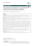 The Acute Chest Syndrome in Cameroonian children living with sickle cell disease