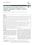 Psychostimulant prescribing trends in a paediatric population in Ireland: A national cohort study
