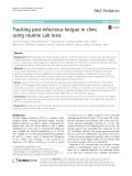 Tracking post-infectious fatigue in clinic using routine Lab tests