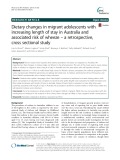 Dietary changes in migrant adolescents with increasing length of stay in Australia and associated risk of wheeze – a retrospective, cross sectional study