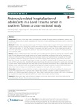 Motorcycle-related hospitalization of adolescents in a Level I trauma center in southern Taiwan: A cross-sectional study