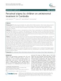 Perceived stigma by children on antiretroviral treatment in Cambodia