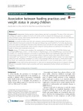Association between feeding practices and weight status in young children