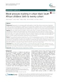Blood pressure tracking in urban black South African children: Birth to twenty cohort