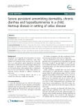 Severe persistent unremitting dermatitis, chronic diarrhea and hypoalbuminemia in a child: Hartnup disease in setting of celiac disease