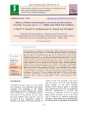 Efficacy of plant growth regulators on growth and flowering of cucumber (cucumis sativus l.) cv. malini under shade net conditions