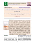 Evaluation of turmeric (Curcuma longa L.) genotypes for growth, yield and quality under rainfed condition of Arunachal Pradesh, India
