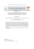 Some solutions for business ethics education in small and medium enterprises in Hanoi