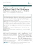 Perinatal mortality in pregnancies with omphalocele: Data from the Chinese national birth defects monitoring network, 1996–2006
