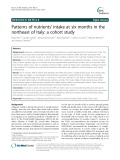Patterns of nutrients’ intake at six months in the northeast of Italy: A cohort study