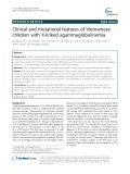 Clinical and mutational features of Vietnamese children with X-linked agammaglobulinemia