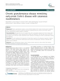 Chronic granulomatous disease mimicking early-onset Crohn’s disease with cutaneous manifestations