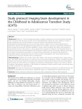 Study protocol: Imaging brain development in the Childhood to Adolescence Transition Study (iCATS)