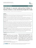 HIV infection in severely malnourished children in Kumasi, Ghana: A cross-sectional prospective study