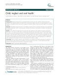Child, neglect and oral health