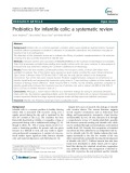 Probiotics for infantile colic: A systematic review