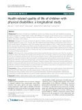 Health-related quality of life of children with physical disabilities: A longitudinal study
