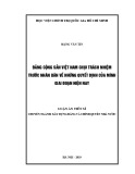 Luận án Tiến sĩ ngành Xây dựng Đảng và chính quyền nhà nước: Đảng cộng sản Việt Nam chịu trách nhiệm trước nhân dân về những quyết định của mình giai đoạn hiện nay