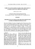 Nghiên cứu, đánh giá hiệu quả khoáng hóa thuốc diệt cỏ glyphosate bằng quá trình fenton điện hoá